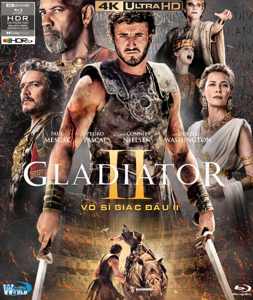 4KUHD-991.Gladiator II 2024  VÕ SĨ GIÁC ĐẤU 2  4K66G  (DTS-HD MA 7.1 - HDR 10+)